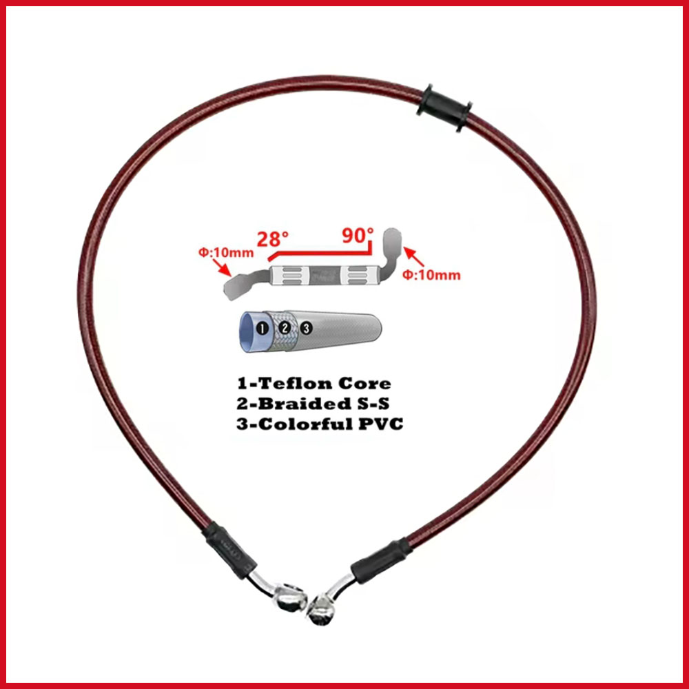 Motorcycle Brake Cable - 28–90 Grad 10 mm Banjo 300