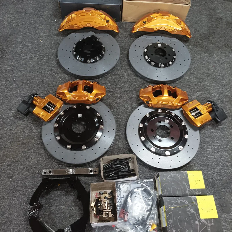Brake Rotor - Neue Carbon-Keramik Leichtbau-Bremsscheiben 10-Kolben mit Hinterem