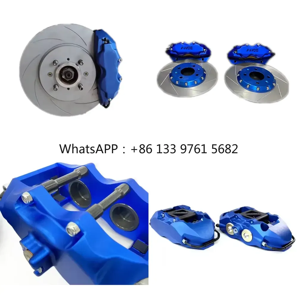 Brake Caliper - WSQ Upgrade-Bremssystem Spoon 4-Kolben Vorderrad-Rennbremssättel-Kit für