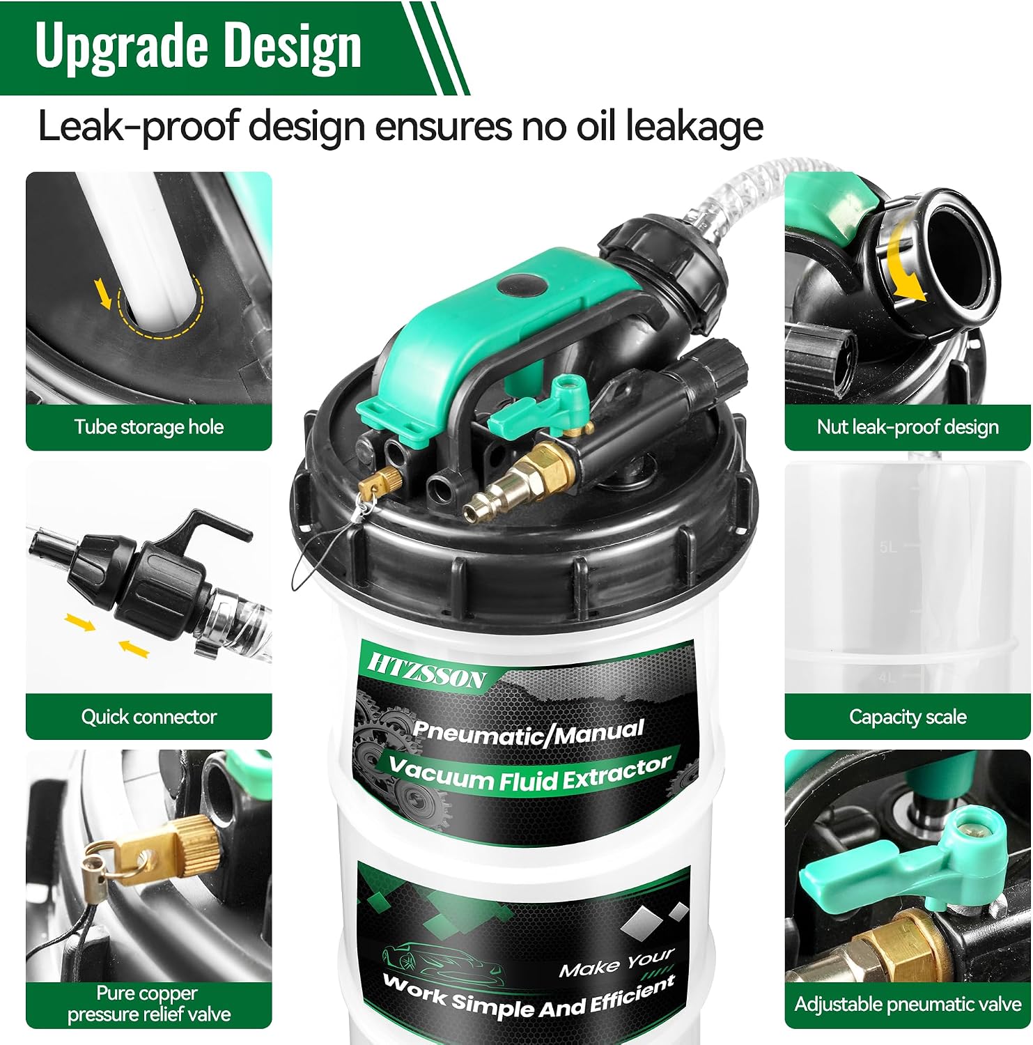 9,5 L/2,5 Gallonen Ölabsaugpum – Brake Fluid Bewertung und Preis