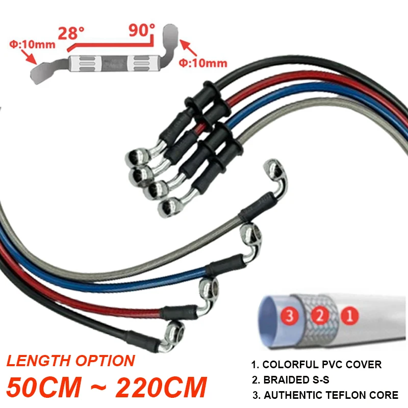 2X 10mm 28-90 Grad Motorrad Di – Motorcycle Brake Cable Bewertung und Preis