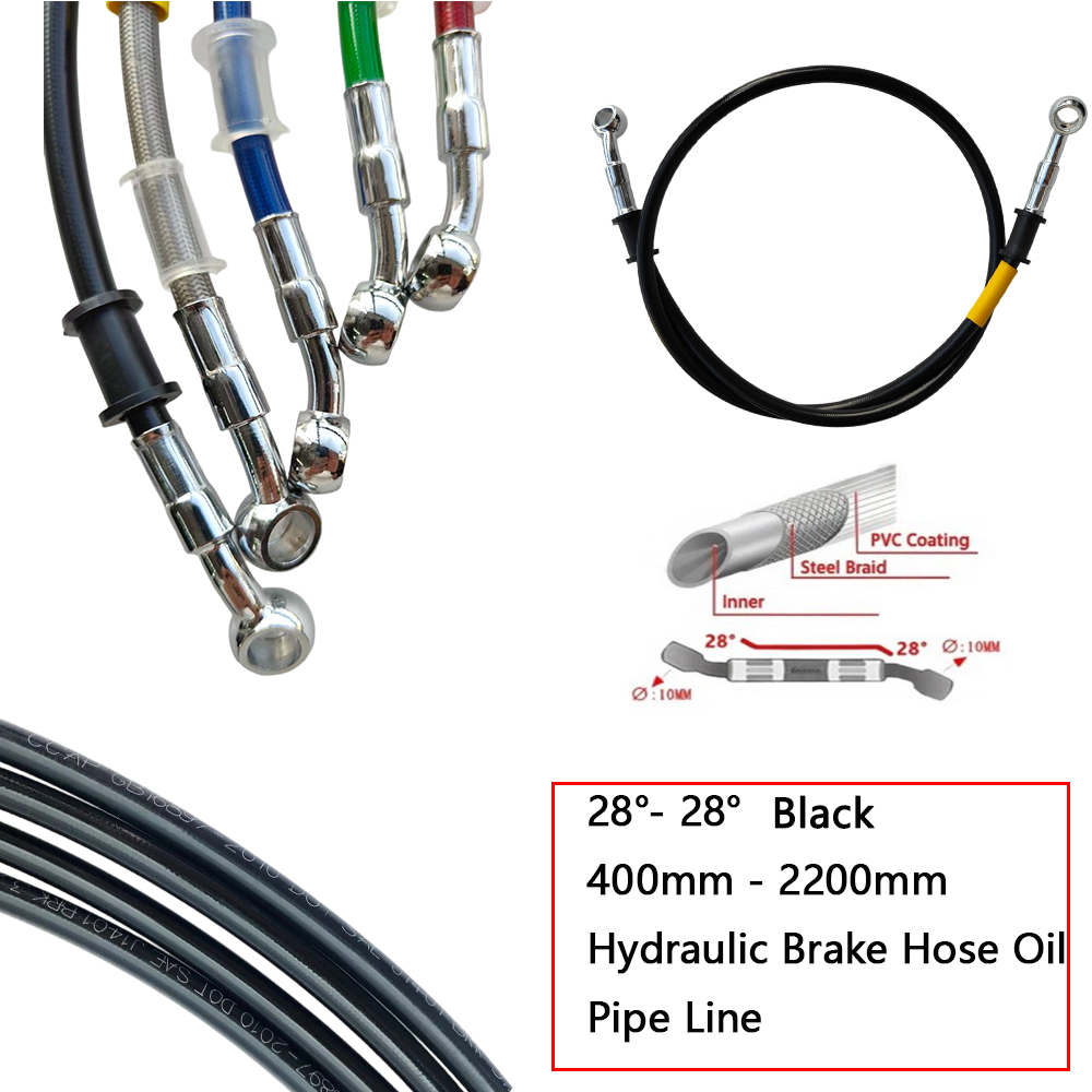 28 ° -28 °   Schwarzer gefloch – Motorcycle Brake Cable Bewertung und Preis
